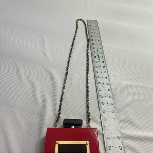 Candy Apple Red Paris Shoulder Bag Purse Handbag - Picture 5 of 12